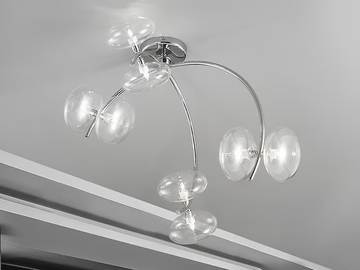 DOLCE L 60 - Metal ceiling lamp by Metal Lux - view 2